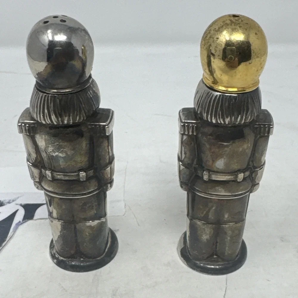 Vintage 1994 Godinger Silver Art Ltd. NUTCRACKER Toy Soldier S&P Shakers‎